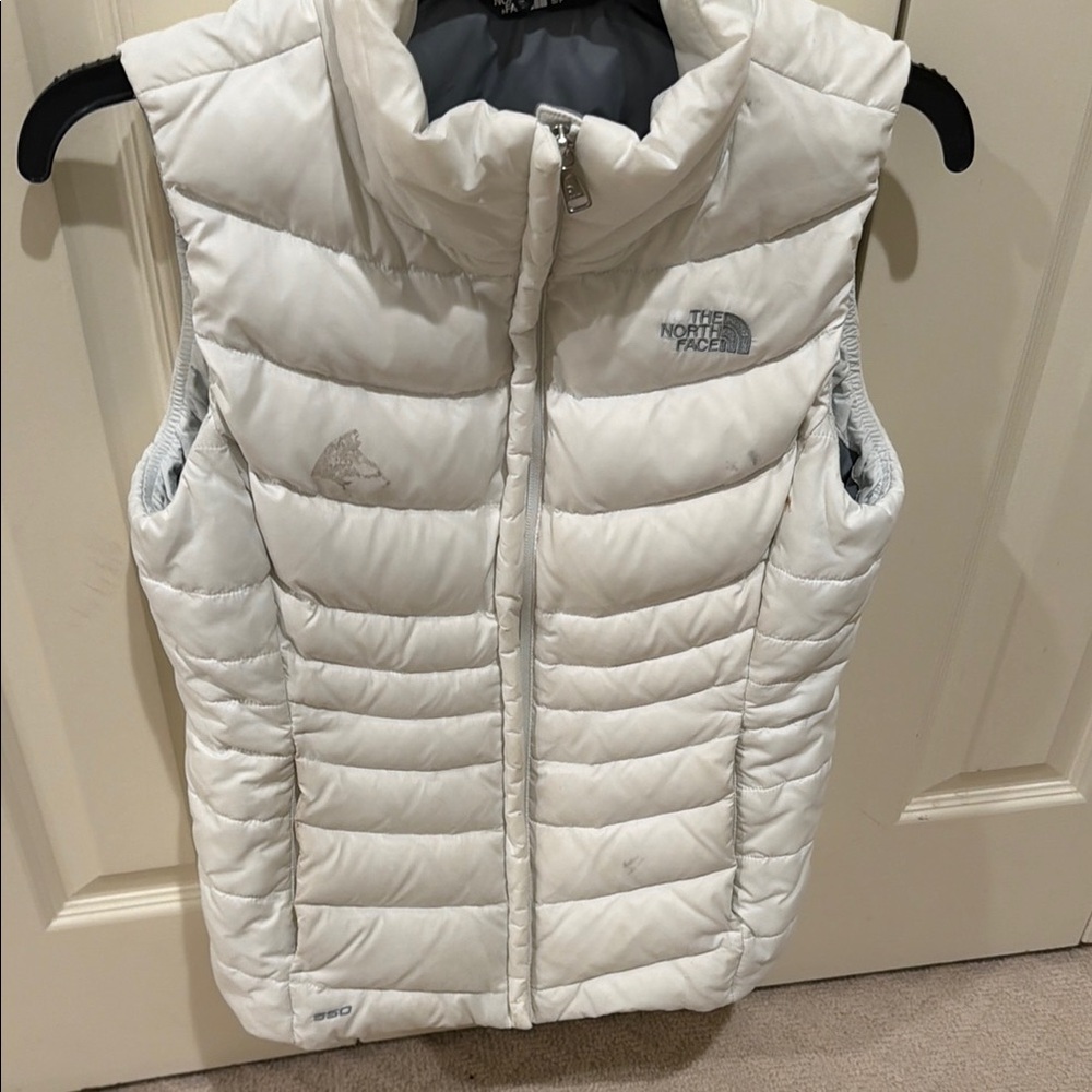 The North Face Off-White Puffer Vest